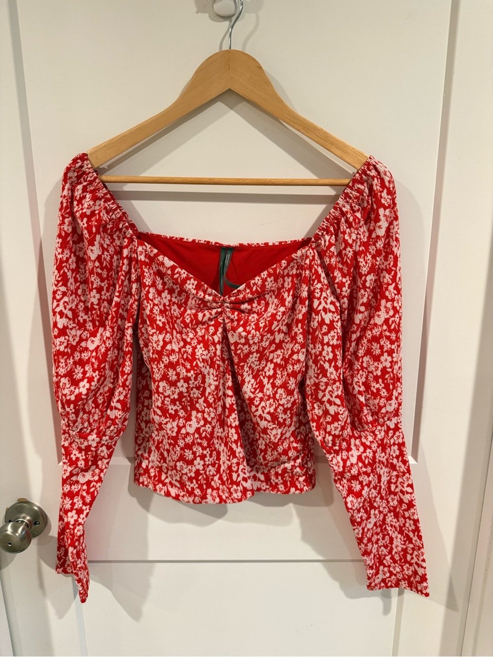 Anthropology Puff Sleeve blouse